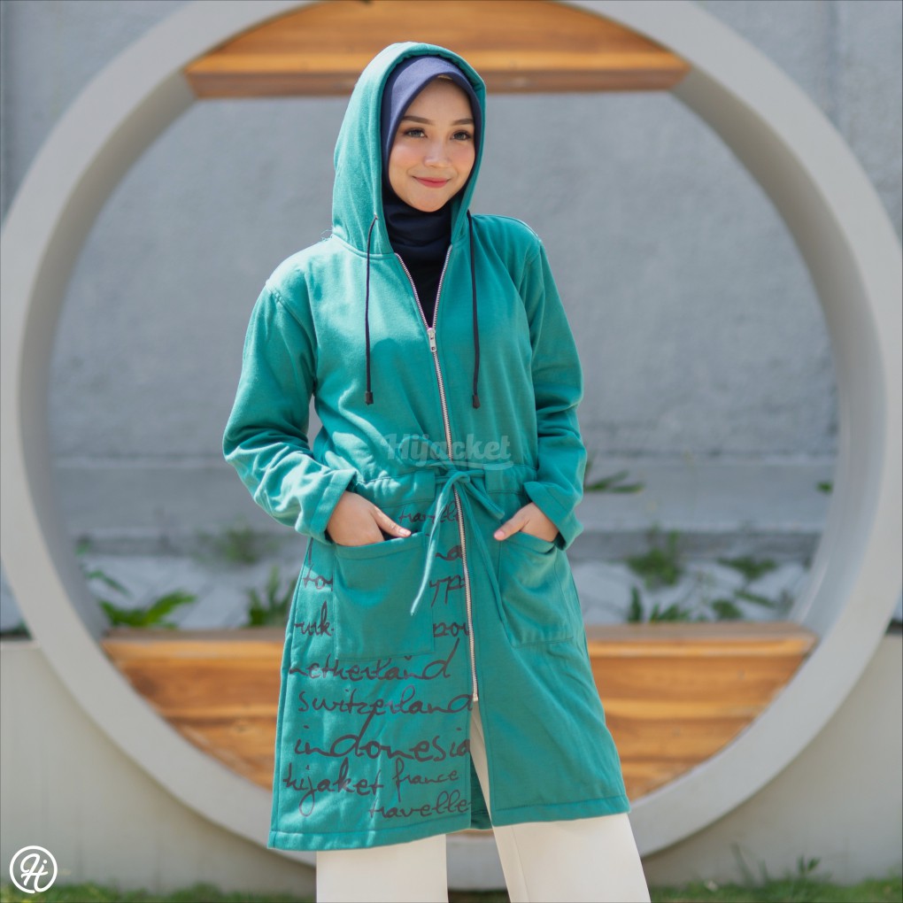 ⚠️CUCI GUDANG⚠️ HIJACKET URBANASHION SERIES-TURQOUISE (HIJAU)