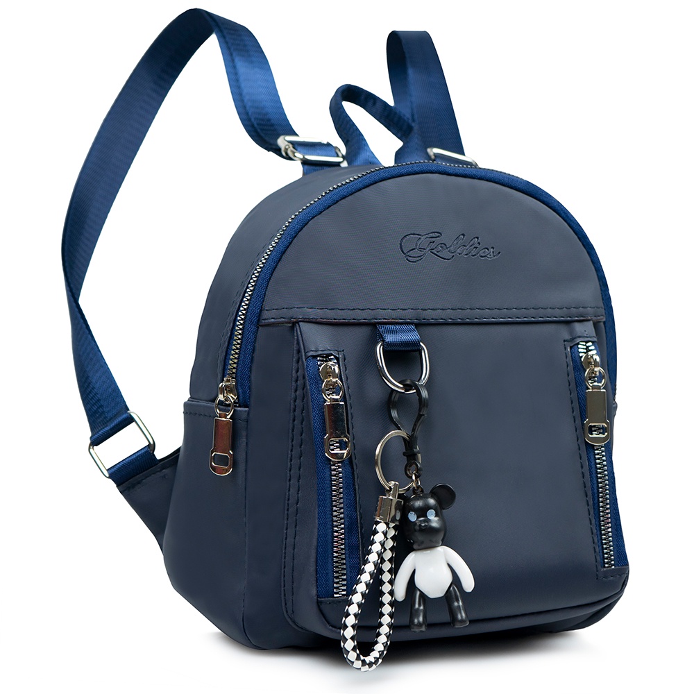 Tas Ransel GOLDIES Wanita Ransel Fashion Korea Tas Mini Waterproof + FREE GANTUNGAN + BISA COD