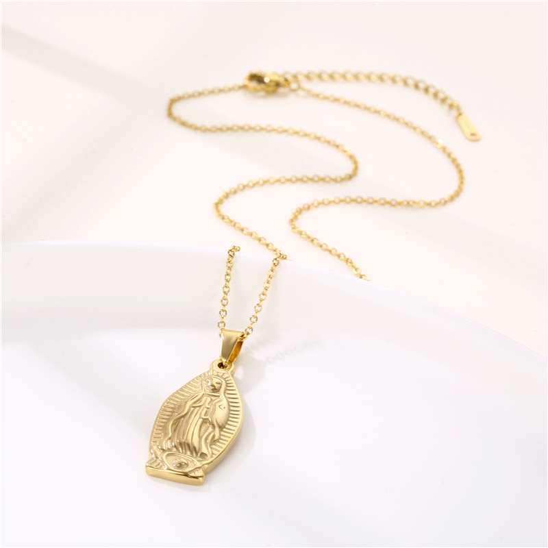 Kalung Liontin Perawan Maria Emas 18K N-22073