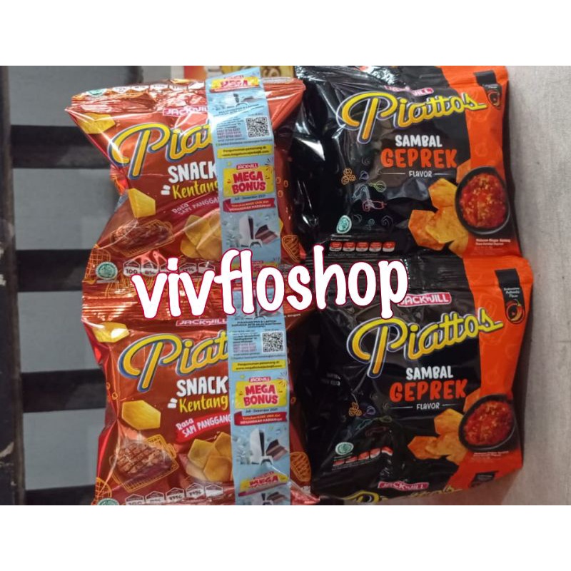 

Chiki Kentang Piattos Sapi Panggang/ Piatos Sambel Geprek (isi 10 pcs)