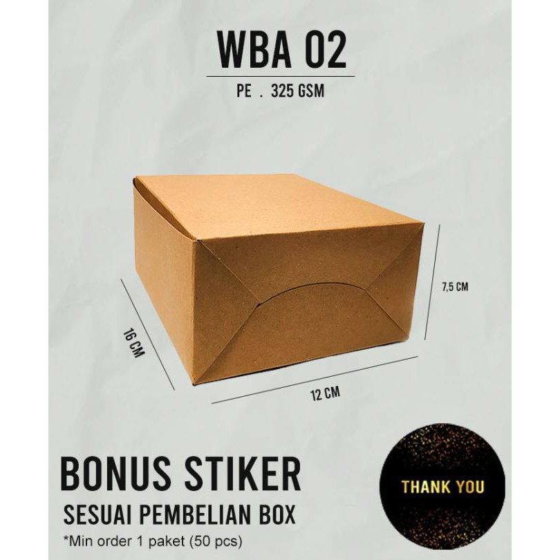 

GROSIR OPEN KEMASAN / PACKAGING KUE BASAH ECO PAPER BONUS STICKER UNTUK BRANDING