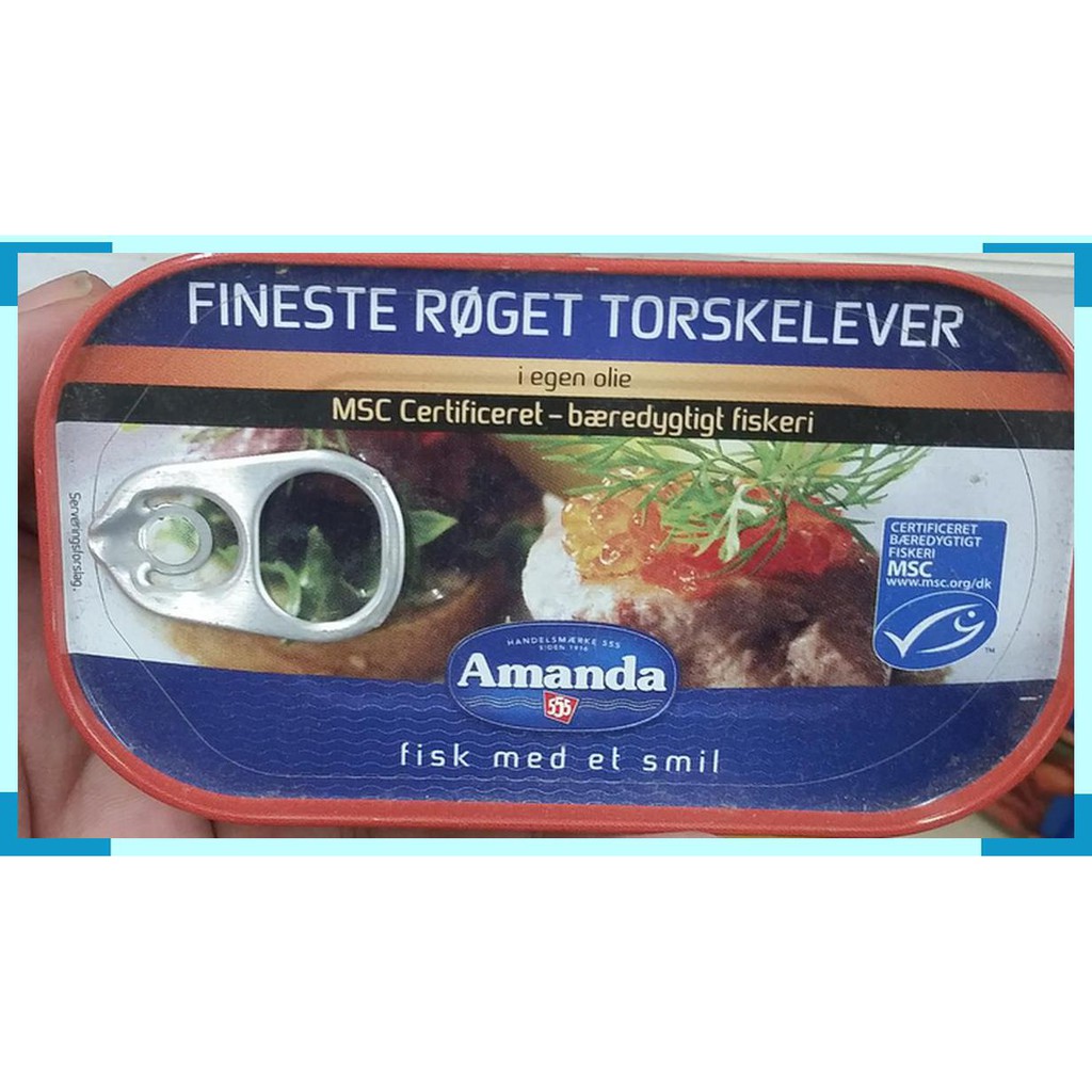 

Amanda | Smoked cod liver | hati ikan cod asap | 160 gram