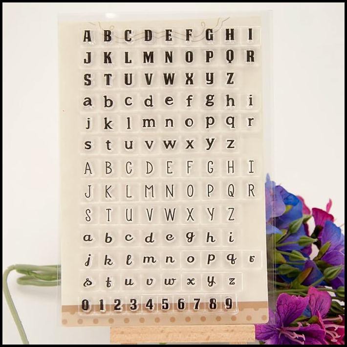 

(Turun Harga!!) Clear Stamp - Alphabet & Numbers (Small)