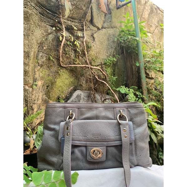 preloved tas coach grey