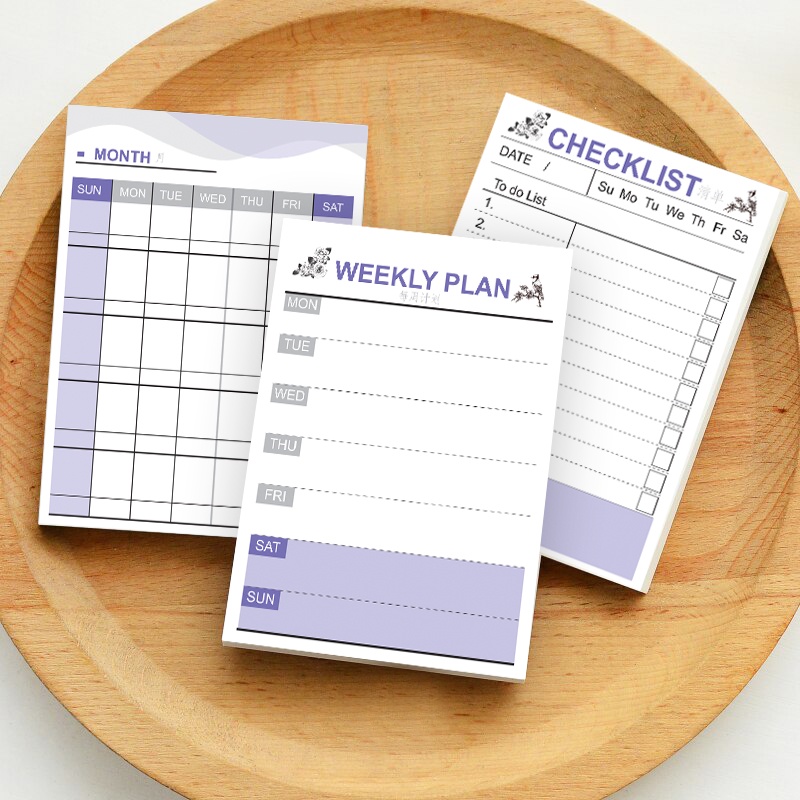 

ATK/ Alat tulis/ Stationery Note Book To Do List - Buku memo catatan kecil Agenda Kerja - Harian Mingguan Bulanan