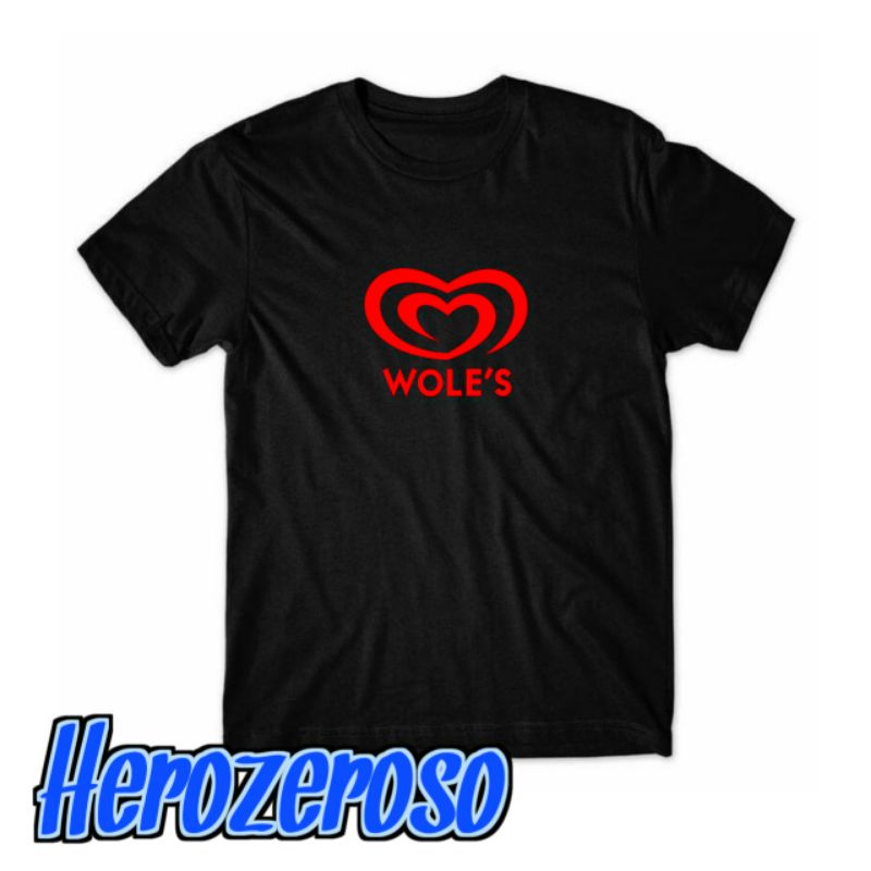 Kaos Plesetan Woles Baju Keren Pria wanita