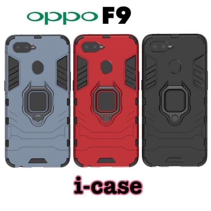 OPPO F9/F11/F11 PRO CASE HARDCASE ARMOR PHANTER + RING 360