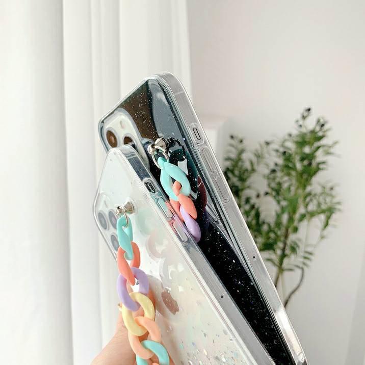 Rainbow Bracelet Silicon Case OPPO A53 A33 A32 A7 A5S A12 A11K A3S A37 A5 2020 A9 2020 Glitter Case