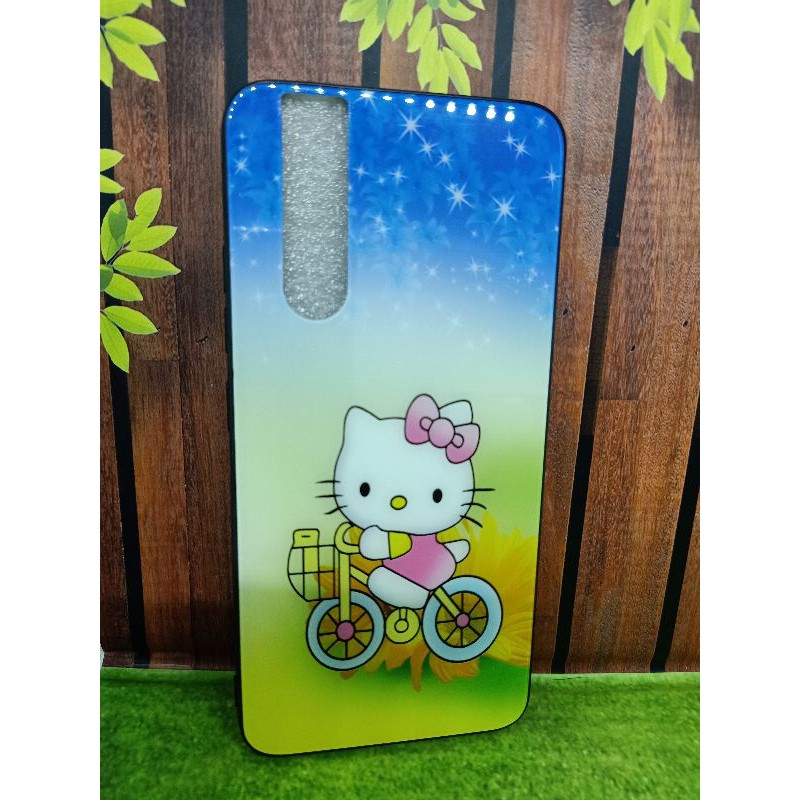 softcase gambar belakang bahan kaca Vivo V15pro