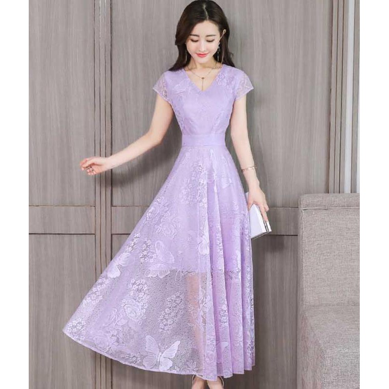 gaun purple