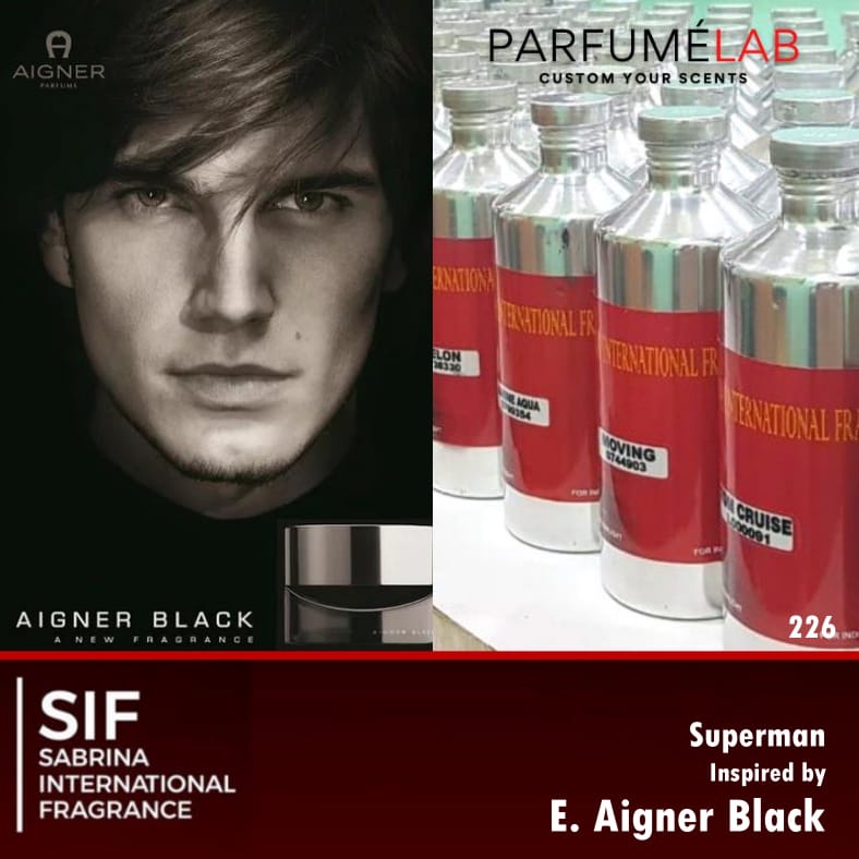 50ML Bibit Parfum Superman By SIF Made In France | Bibit Parfum Aigner Black 50ML