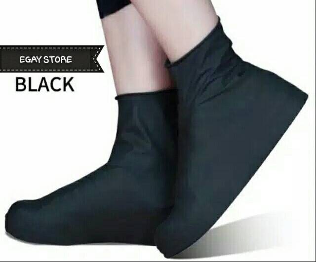 Cover Shoes Pelindung Sepatu Jas Pelapis Sepatu Karet Elastis Anti Air Hujan Waterproof Pria Wanita