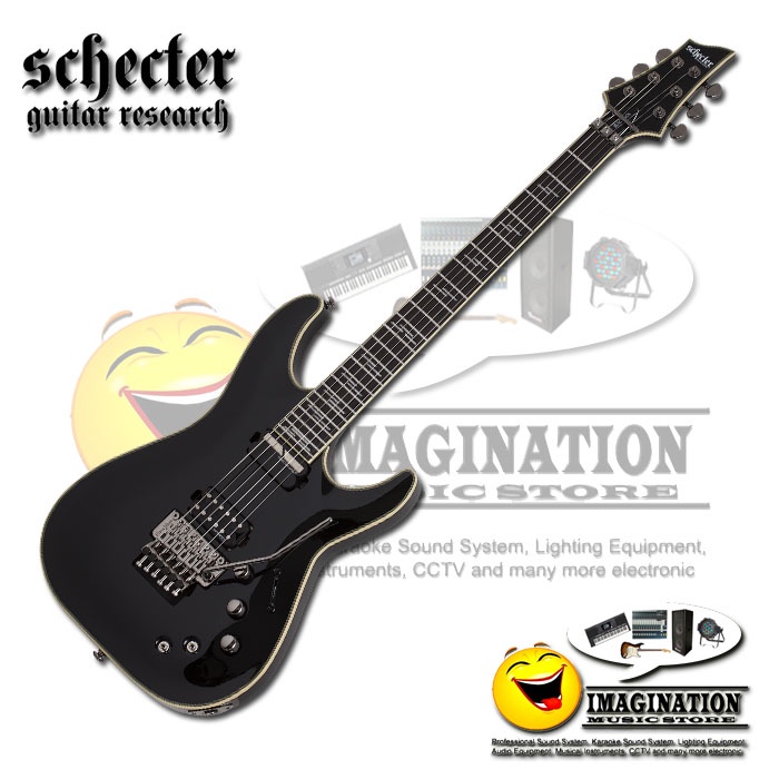 Schecter C-1 FR-S Blackjack Electric Guitar - Black Gloss