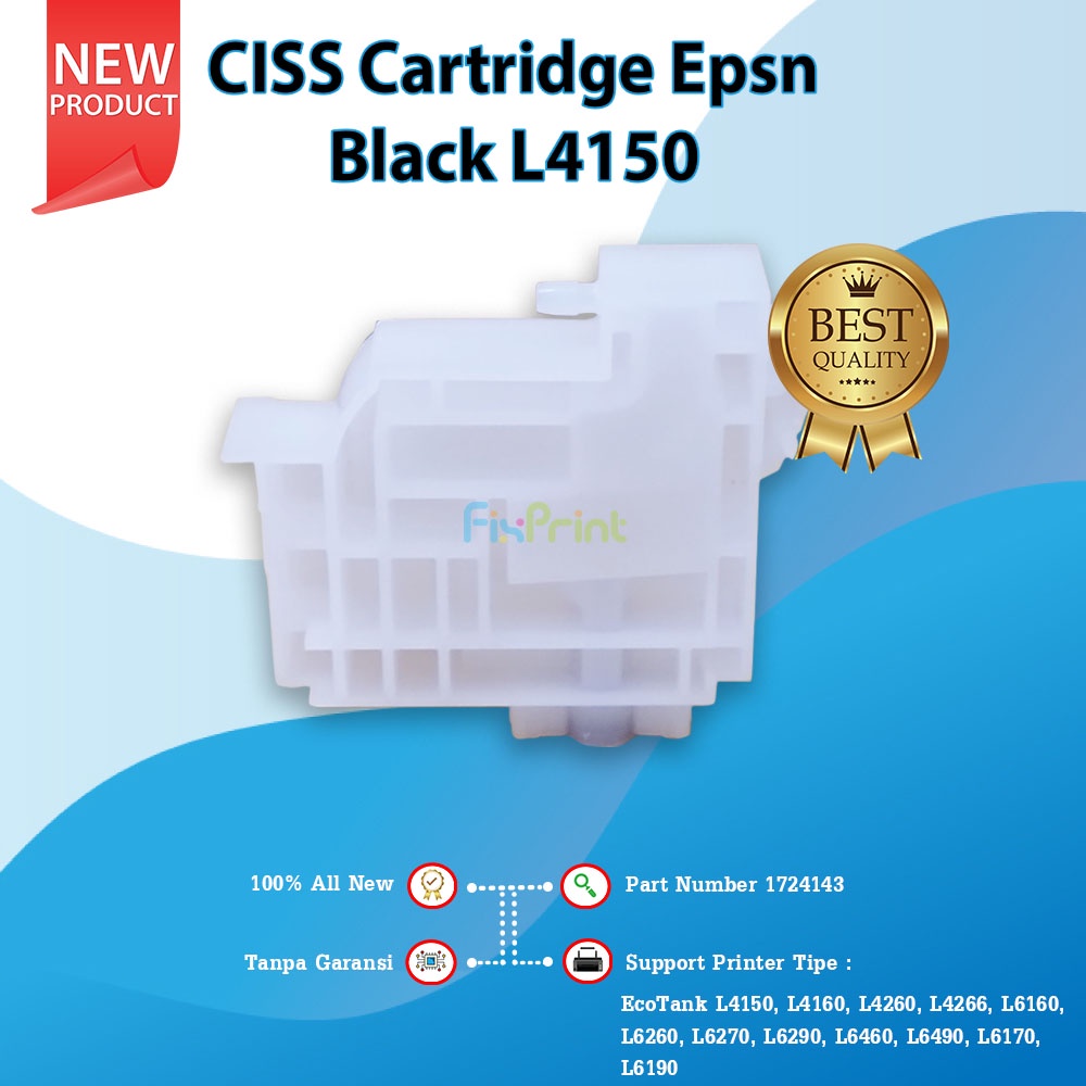 CISS Cartridge Epsn Black L4150 L4160 L4260 L4266 New Dumper Printer EcoTank L6160 L6260 L6270 L6290 L6460 L6490 L6170 L6190 Part Number 1724143