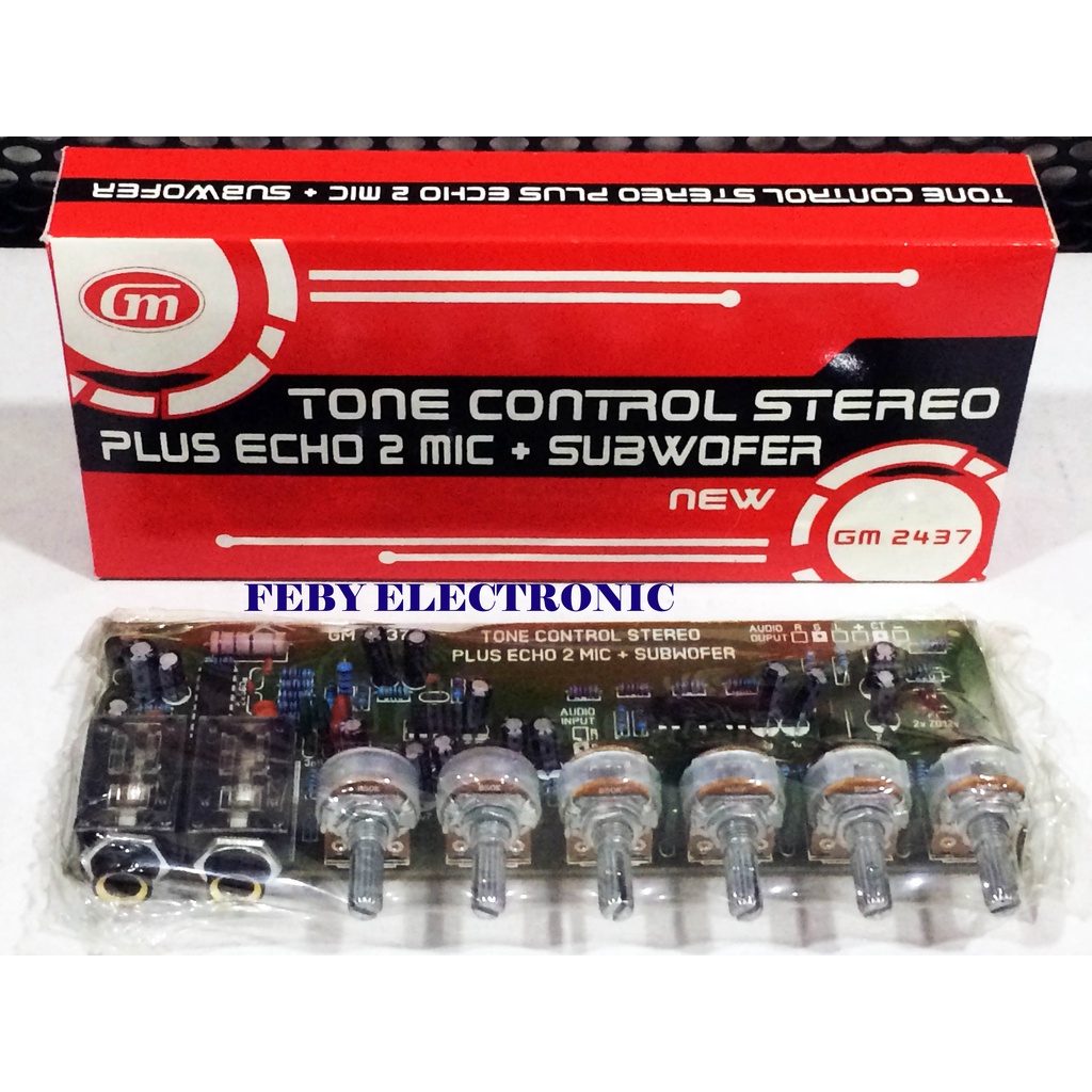 KIT GM 2437 TONE CONTROL STEREO + ECHO 2 MIC + SUBWOOFER