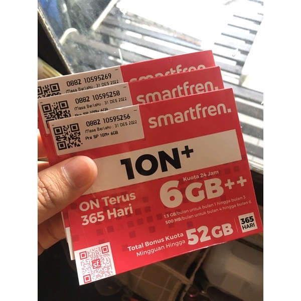 Kartu Perdana Smartfren 6GB - aktif kartu 1 tahun
