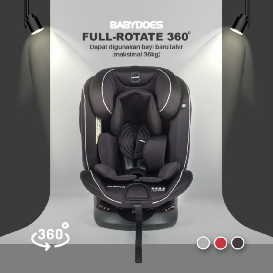 Car Seat Baby Elle Spin 360 Derajat BE-832BC / Baby Does Babydoes CH 8735 Full Rotate 360 Isofix / Baby Does Free Rotate CH 8749 / Kursi Mobil Bayi