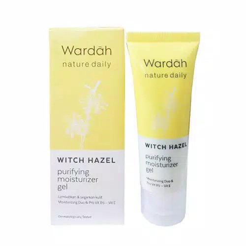 Wardah Nature Daily Witch Hazel Purifiying Moisturizer Gel 40ml (100% Original)