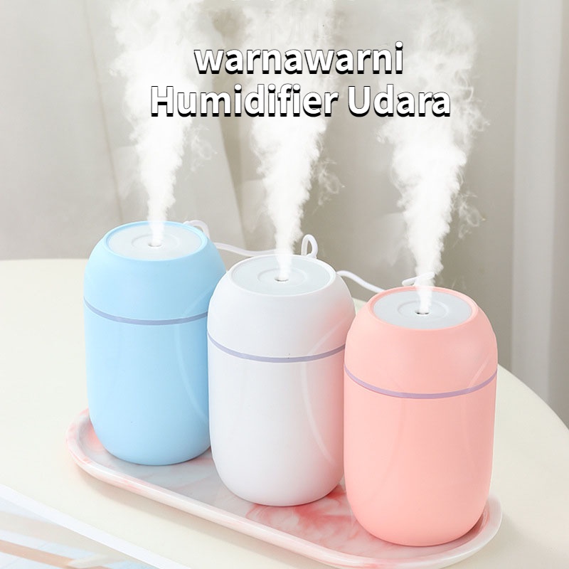 Air Humidifier Cangkir Warna-warni Mini Aroma Air Diffuser Lampu LED Ultrasonic Cool Mist Maker Fogger