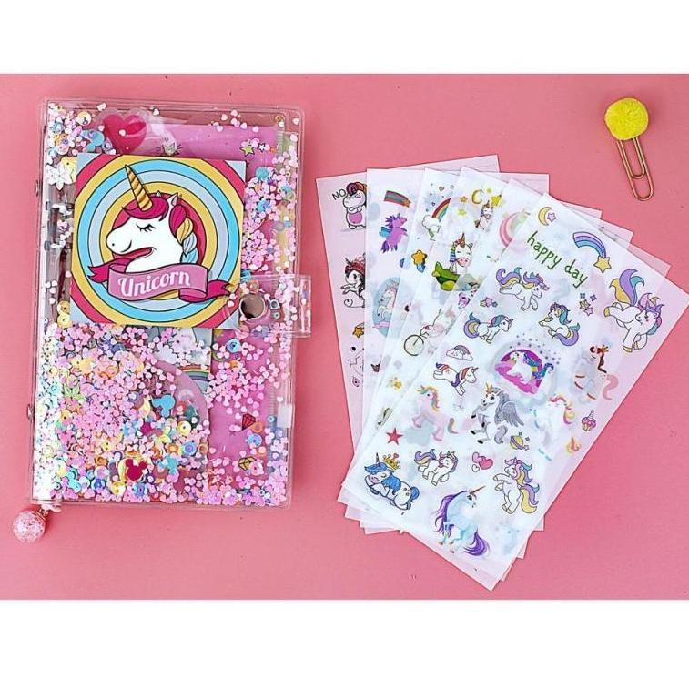 

Bisa COD Unicorn Merah Muda Jurnal Perjalanan Kit Kartun Buku Catatan Isi Ulang Loose-Leaf Wisatawan Buku Catatan Harian untuk Anak Perempuan Anak-anak Hadiah !