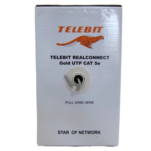 Kabel Networking Jaringan Cat 5E Telebit Gold 10 Meter ORIGINAL