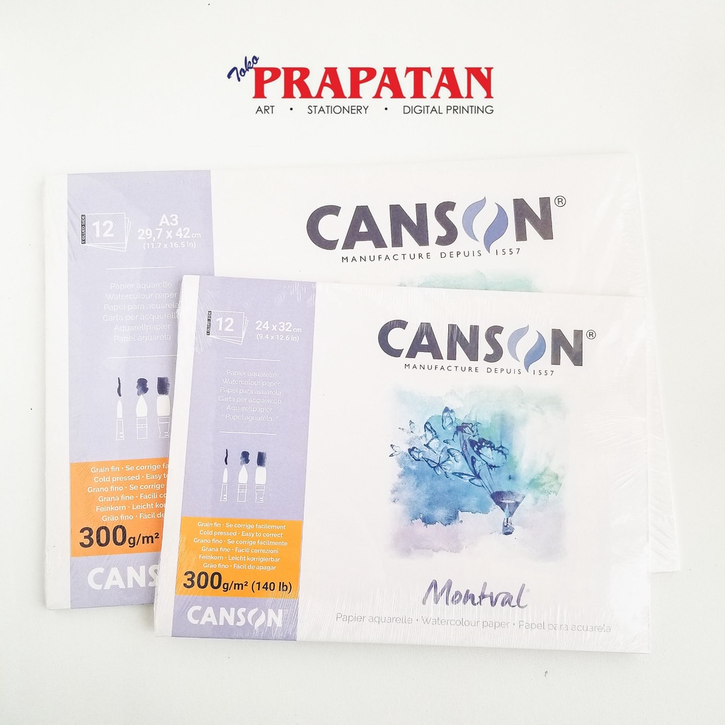 

Canson Montval A4/A3 Watercolor Book Buku Cat Air