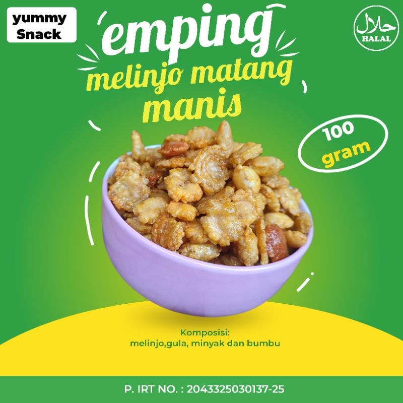 

EMPING MELINJO MATANG MANIS 100GRAM