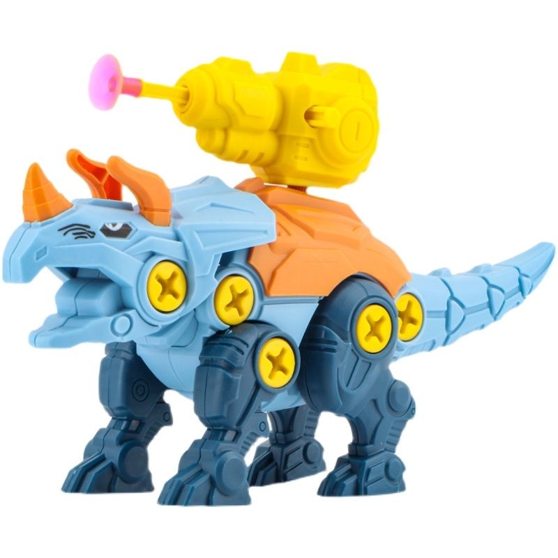 Mainan DIY ASSEMBLE DINOSAURUS dengan tembakan SOFT BULLET BEST QUALITY /COD SUPPORT/BUBBLE FREE