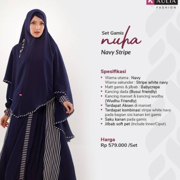 GAMIS SYAR'I SET NUHA ORIGINAL AULIA FASHION