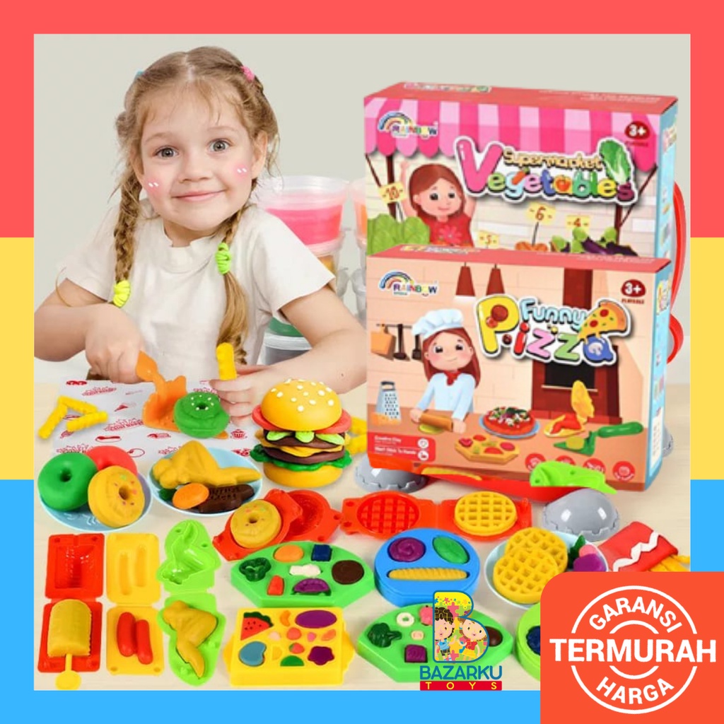 Playdoh Mainan Lilin Anak Playdough Fun Play Doh Pretend Play Mainan Plastisin Anak Mainan Edukasi Pretend Play