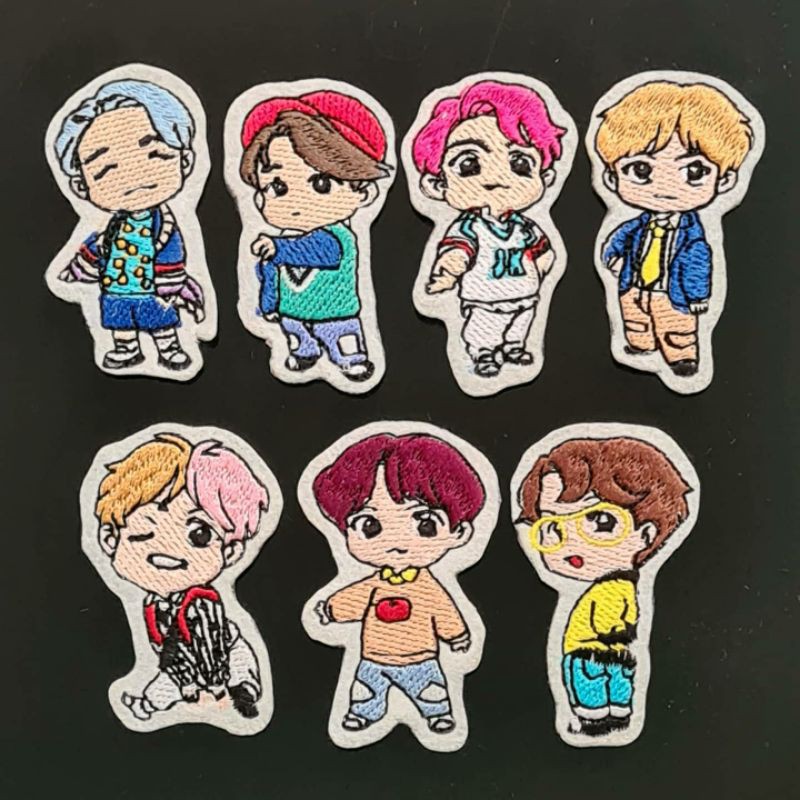 Jual patch bt21, BTS, patch kpop idol, bts anime, patch karakter