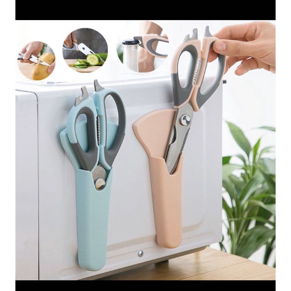 Gunting 8 IN 1 Serbaguna / Gunting Dapur Magnetic Multifunction Kitchen Scissors