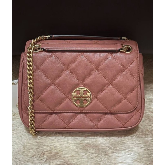 TB willa small shoulder bag toasted pecan