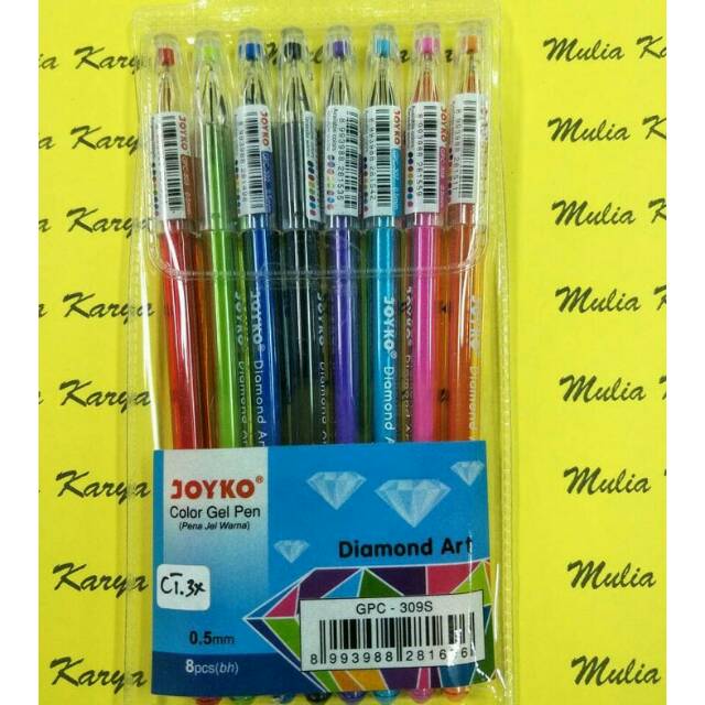 

Pen gel 8 warna Diamond Art GPC309S