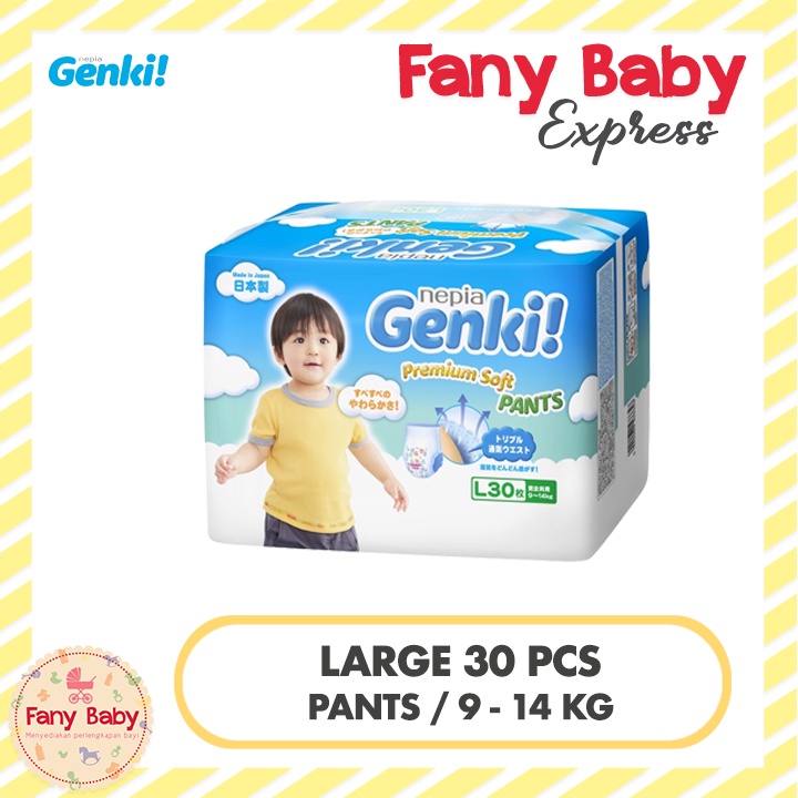 GENKI PREMIUM PANTS - POPOK CELANA [M - L - XL - XXL]