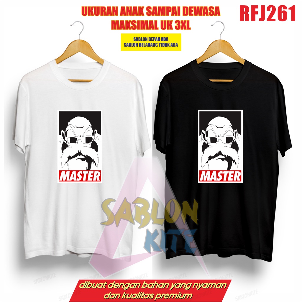 MURAH!!! KAOS KEREN ANIME MASTER DRAGONBALL RFJ261