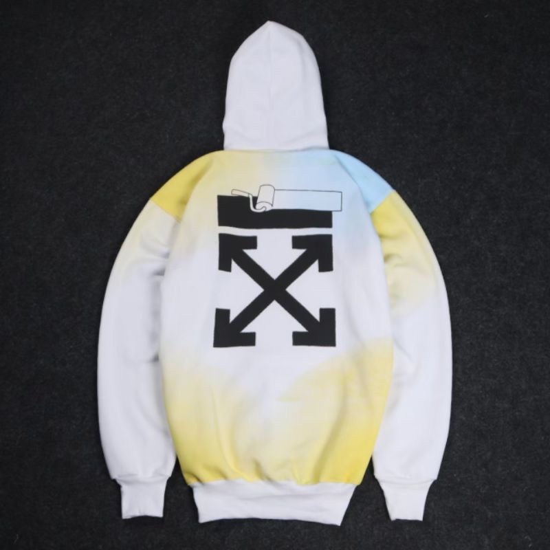 Hoodie Off White Tie Dye Original Jaket Sweater Off White Original
