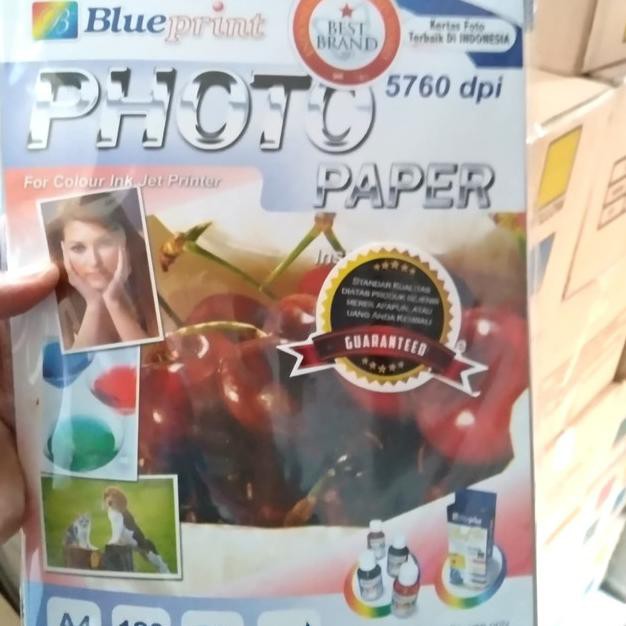 

Stok Baru-254 Kertas photo paper blueprint A4 120 gram isi 50 sheets