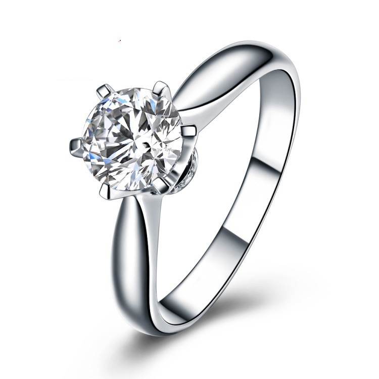 Cincin Perak Wanita Pria Couple Asli S 925 Lapis Rhodium Kawin Nikah tunangan hadiah ultah RS020