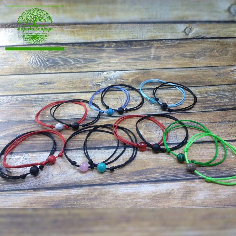 7.7 BIG SALE Gelang Tali Pasangan Batu Alami Handmade