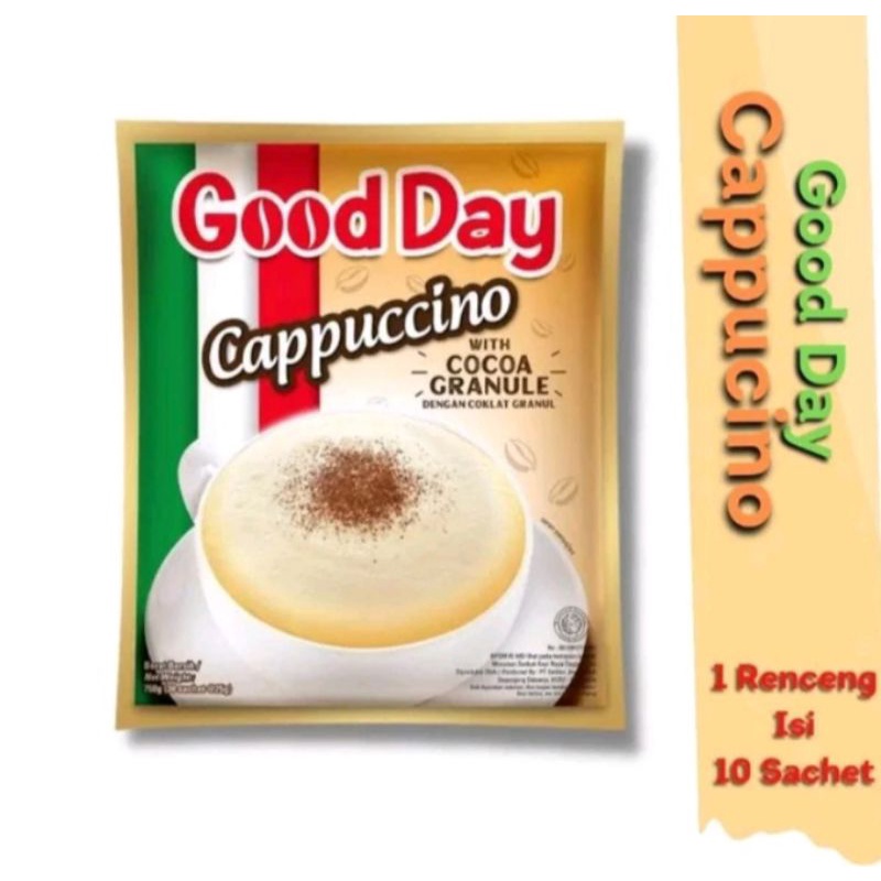 Good day cappucino kopi good day isi 10 per pack atw rencengan