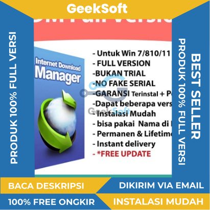 IDM Internet Download Manager Terbaru Versi terbaru dari IDM dengan kemampuan 100x lebih cepat untuk mendownload manajer file lebih cepat di komputer