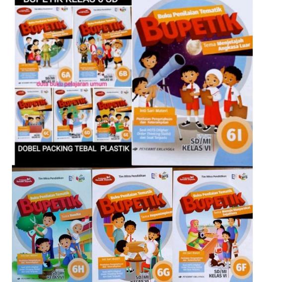 HOT SALE BUKU BUPETIK 6A 6B 6C 6D 6E 6F 6G 6H dan 6I BUPETIK KELAS 6 SEMESTER 1 K13N REVISI ERLANGGA