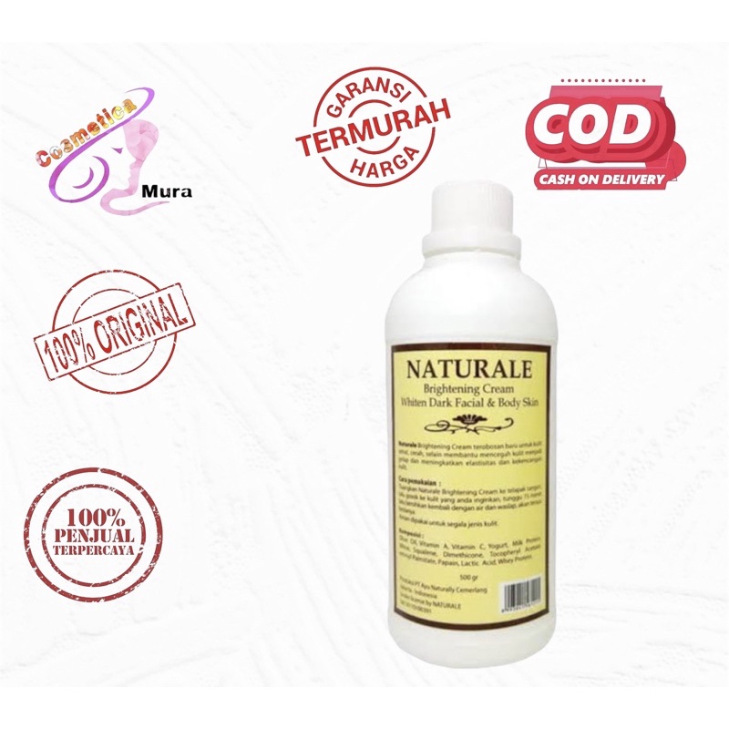 [ 500 ml / bpom ] naturale bleaching / naturale brightening cream
