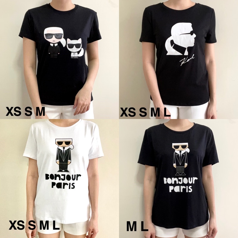 BAJU BRANDED WANITA ORIGINAL - KARL LAGERFELD Tshirt / Tee / Kaos