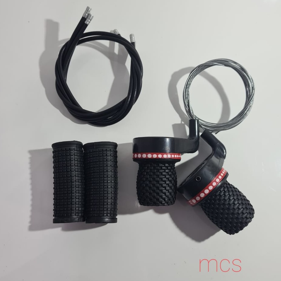 Set Shifter Gas Operan Sepeda MTB Sierra/CTB Lipat Model Putar Turanza