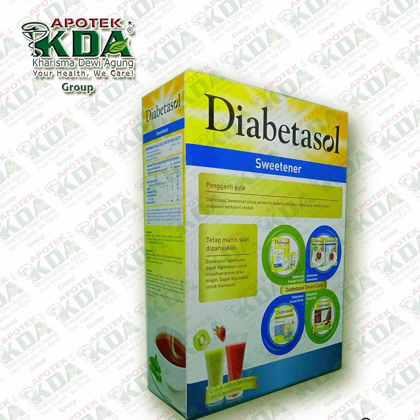 

DIABETASOL SWEETENER GULA DIABETES ISI 50 SACHET
