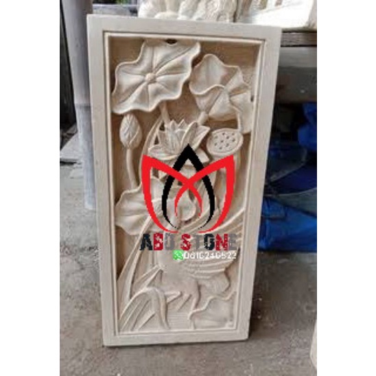 ornamen batu alam hiasan dinding