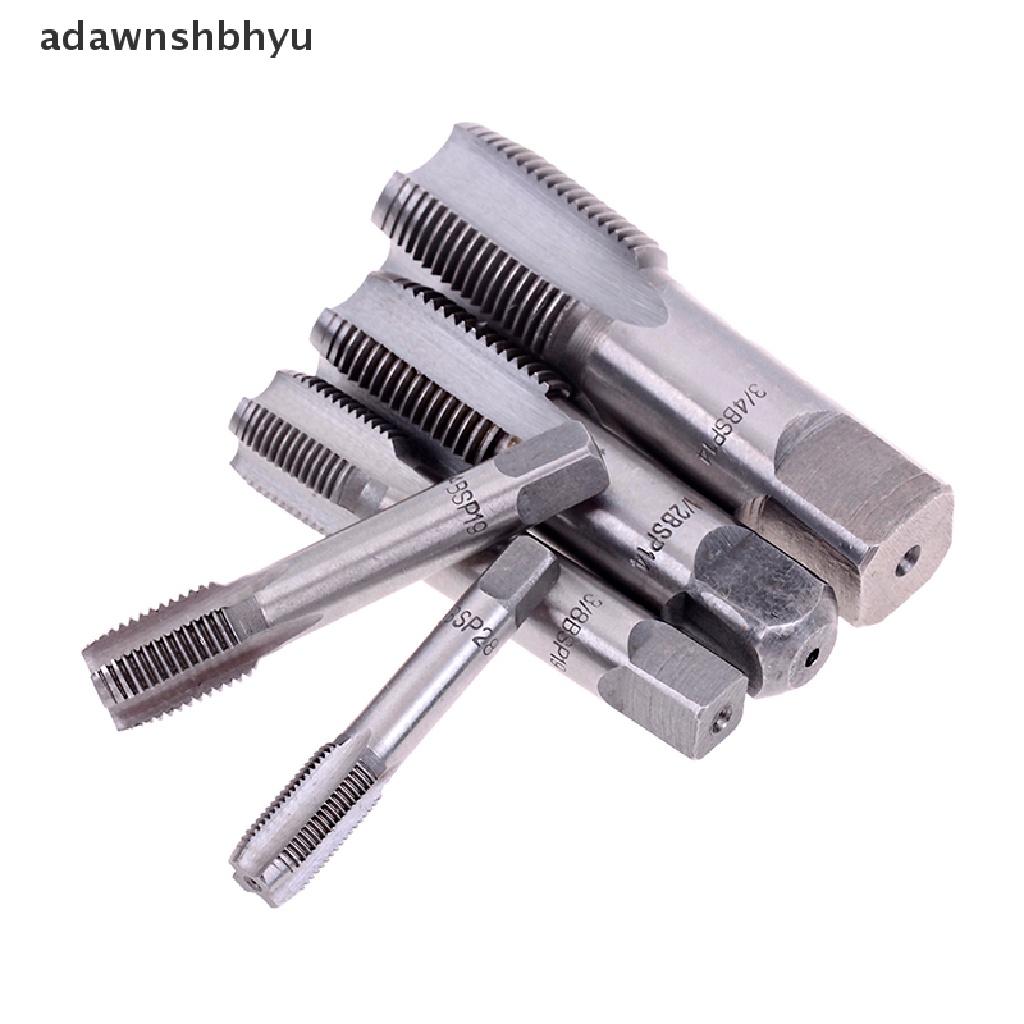 Adawnshbhyu G1 /8 1/4 3 /8 1/2 3/4 HSS Lancip Pipe Tap BSP Alat Pemotong Ulir Sekrup Metal