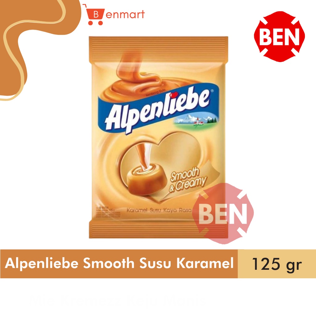 

Permen Alpenliebe Smooth Susu Karamel 125g 50 Butir - Caramel Coklat